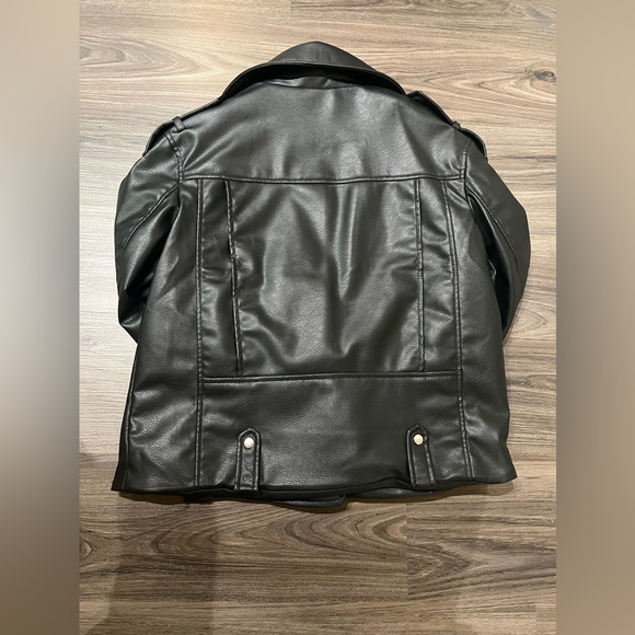 NWT H&M COATED BIKER JACKET - Picture 12 of 12